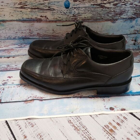 DOCKERS genuine leather men's dress laced  shoes size 8.5W - Picture 13 of 16